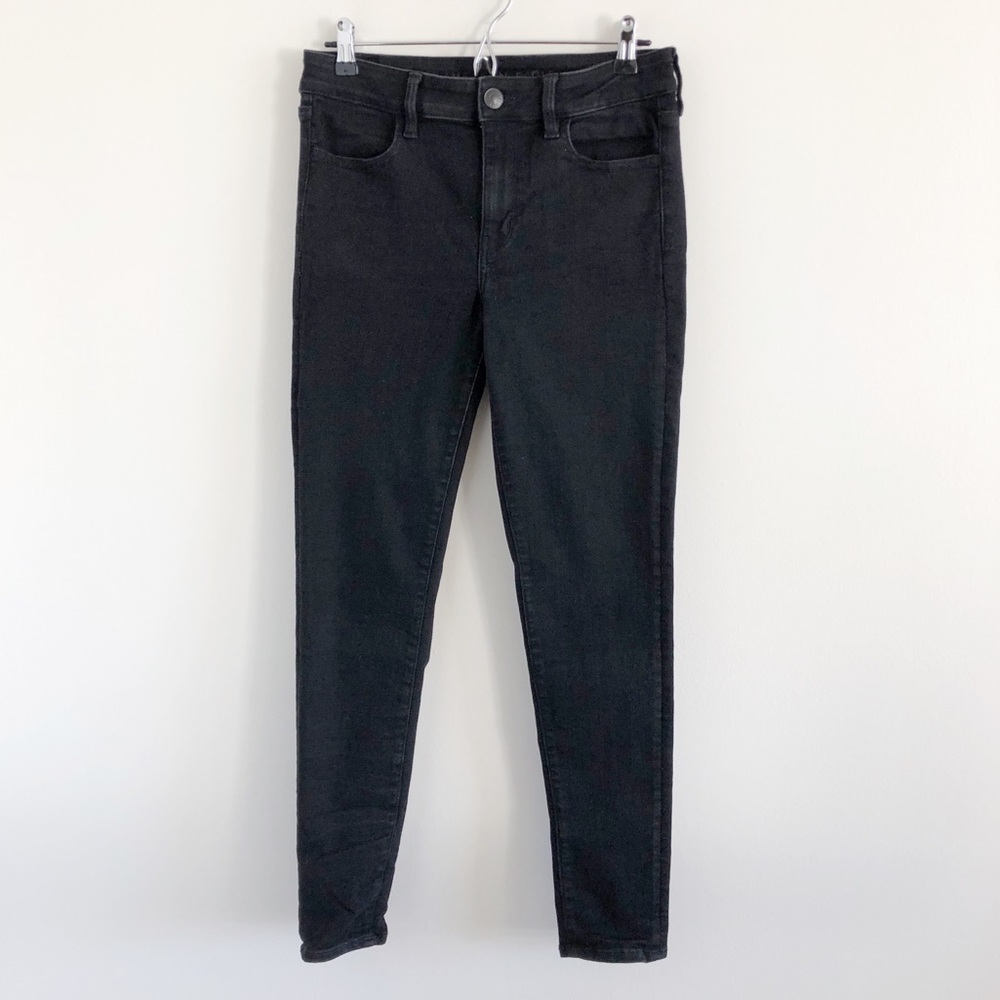 American Eagle Jegging Skinny Jeans Black 10 Long